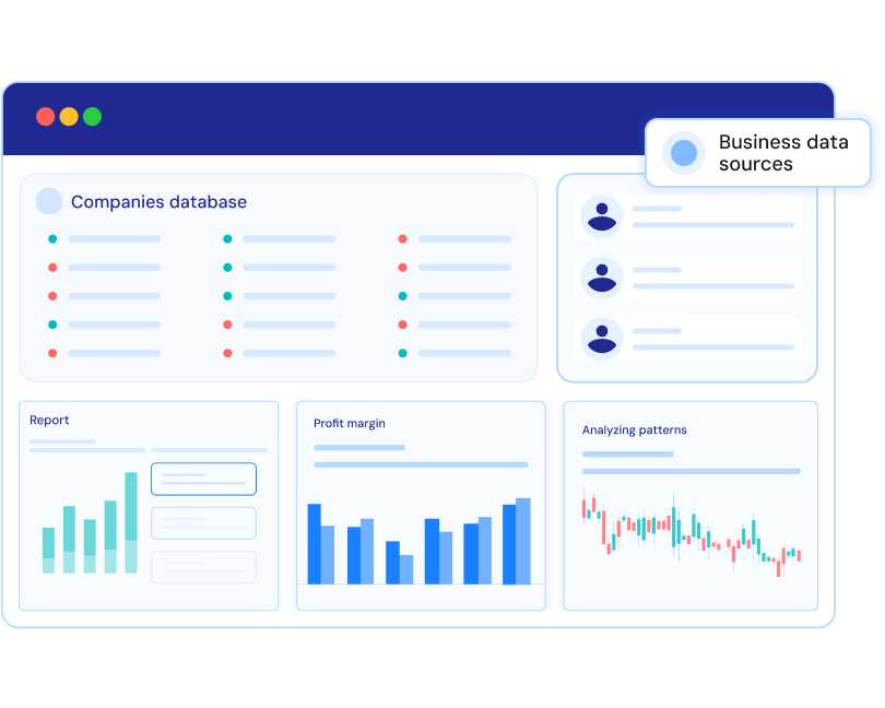 Extensive business data coverage