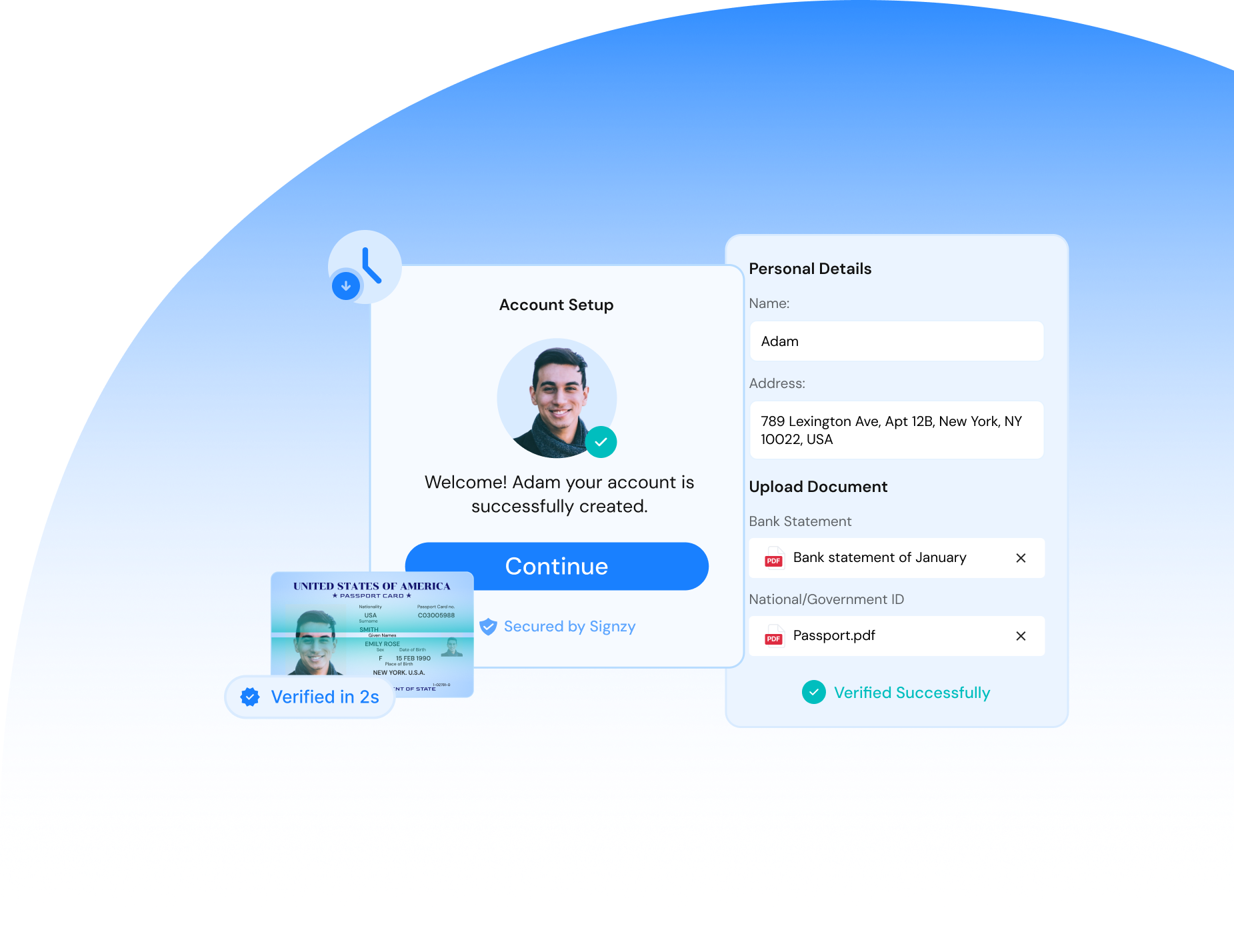 Seamless digital on-boarding