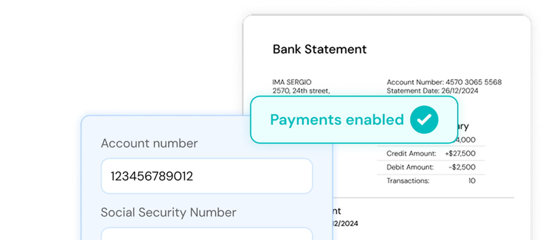 real time transaction monitoring- bank statement API