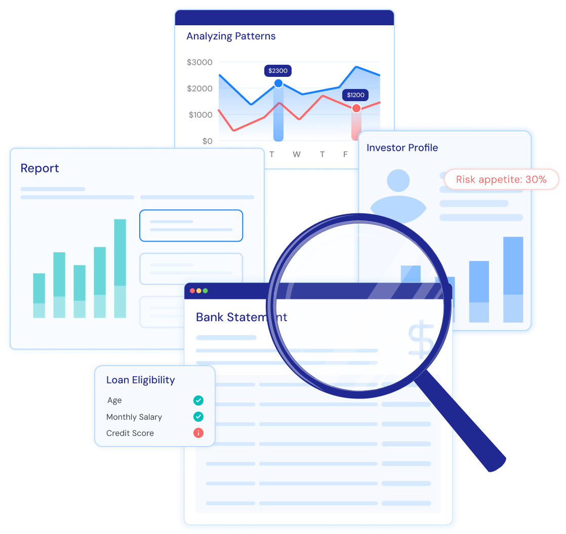 loan sanctioning,investor on-boarding and financial analysis reports done with accuracy