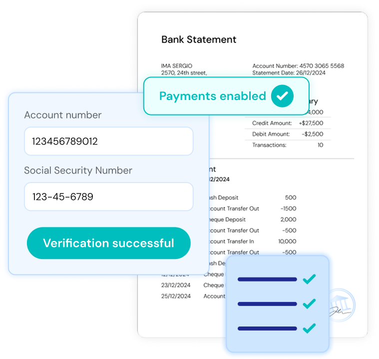 verify bank account instantly with BAV