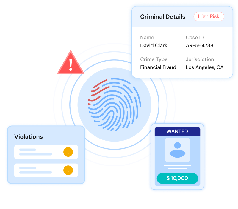 Verified criminal data from government sources