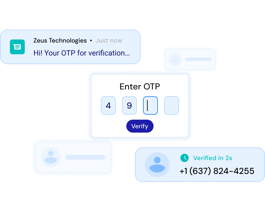 instant OTP verification