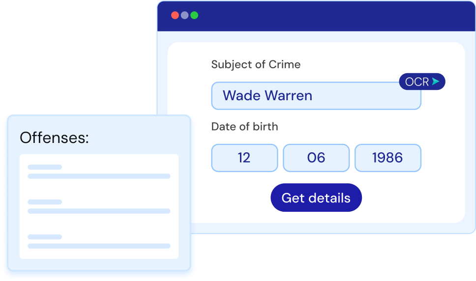 criminal details verification throughOCR and ICR of Signzy